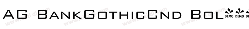 AG BankGothicCnd Bol字体转换